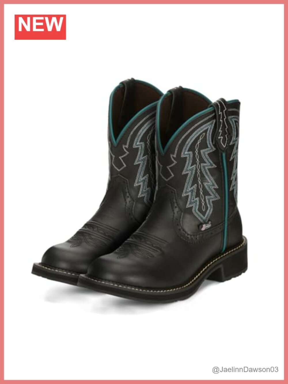 Full Grain Leather Western Boots Round Toe Slip Resisting